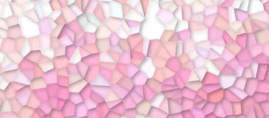 colorfull stains broken glass tile background textrue. geometric pattern with 3d shapes vector Illustration. multicolor broken wall paper in decoration. low poly crystal mosaic background.