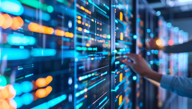 Backend Development and Database Management, backend development and database management with an image depicting developers coding server-side logic, APIs, AI