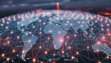 Dynamic global connectivity: Sleek map network,generative ai