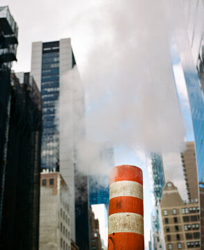 Street steam chimney