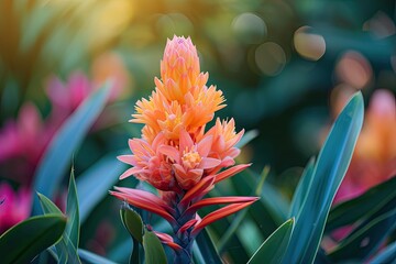 Vibrant tropical flowers bloom in nature's gallery photography - obrazy, fototapety, plakaty