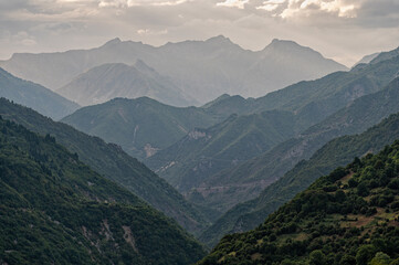 Mountain landscape on Agrafa Mountains in Thessaly, Greece