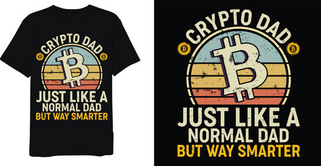 Crypto Bitcoin T-Shirt Design