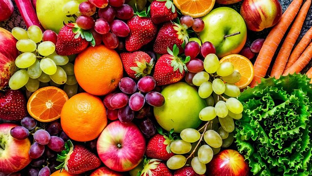 Fresh fruits and vegetables