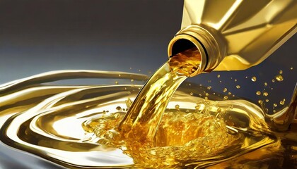 gasoline oil energy movement gold liquid oil refining industry gold for profit motor and car fluid mixture of flammable hydrocarbons combustible mix - obrazy, fototapety, plakaty
