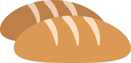 Fresh Bread Loaf and Pastries Bakery icon.
