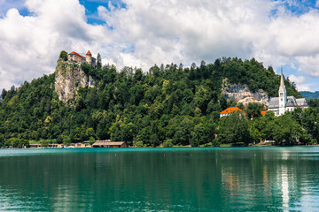 Bled Castle and St. Martin's Parish Church, Slovenia