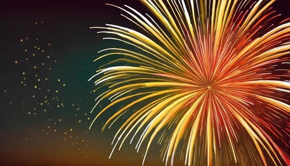 close up abstract background of fireworks in the night sky with space for text