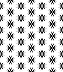Black and white seamless abstract pattern. Background and backdrop. Grayscale ornamental design.