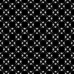 Naklejka premium Black and white seamless abstract pattern. Background and backdrop. Grayscale ornamental design.