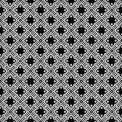 Black and white seamless abstract pattern. Background and backdrop. Grayscale ornamental design.