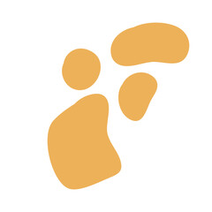 Hand drawn abstract shape