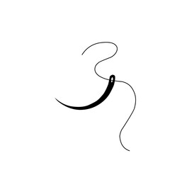 Surgical Suture Needle Icon