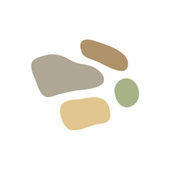 Abstract hand drawn organic shapes