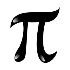 Happy pi day vector. pi isolated on white background. pi day