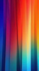 Colorful abstract gradient background with vertical lines and smooth waves - obrazy, fototapety, plakaty