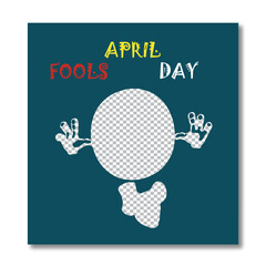 Flat April Fools Day illustration - obrazy, fototapety, plakaty