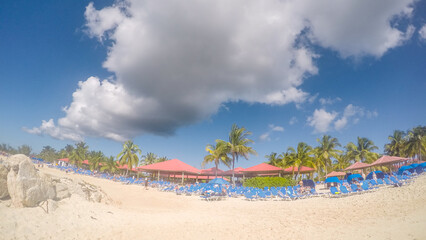 Tropical beach of Princess Cays Island