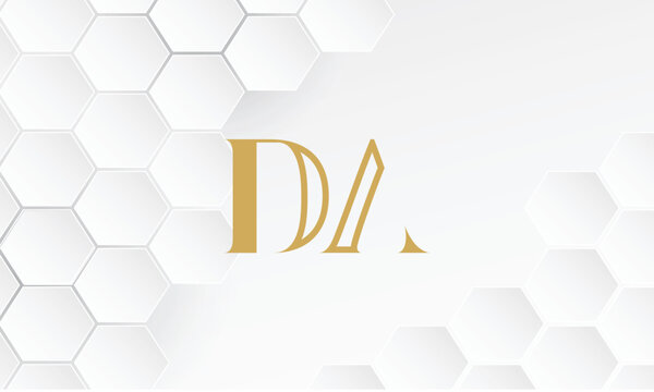 DA, AD, D, A, Abstract letters Logo Monogram