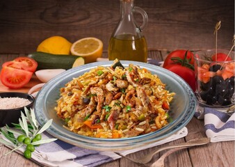 Rice with meat