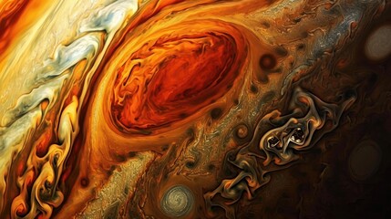 Fototapeta premium Beautiful surface with abstract texture of Jupiter.