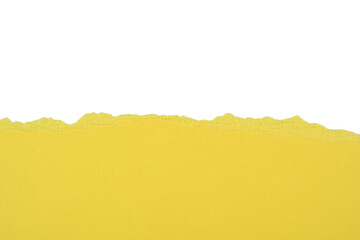 Cartulina rasgada de color amarillo