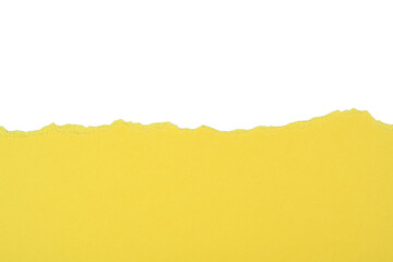 Cartulina rasgada de color amarillo - obrazy, fototapety, plakaty
