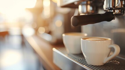 Close-up view of a cup of coffee on table.