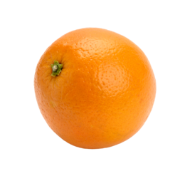 Naranja sobre fondo blanco, fondo recortado