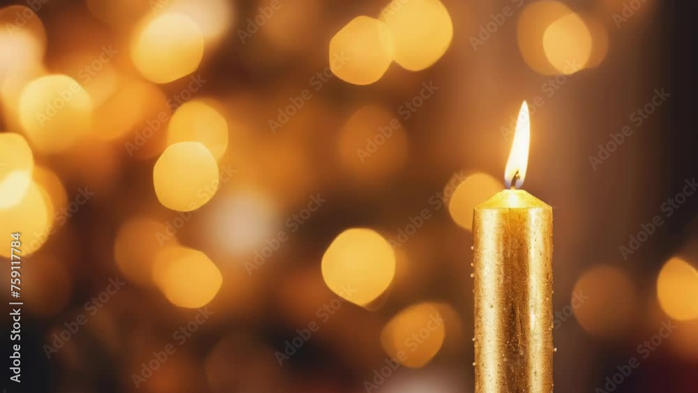 Aufkleber A simple yet elegant image of a lit candle on a table. Perfect for adding warmth and ambiance to any project.