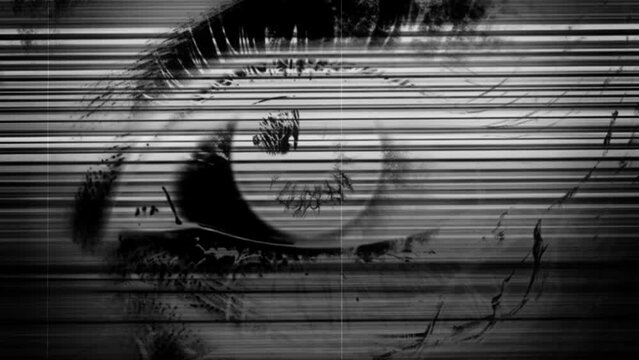 animated eye - Abstract motion graphics  use for transition mask