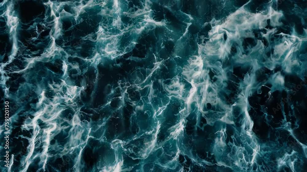 Poster A close up view of a body of water with waves. Suitable for various design projects.