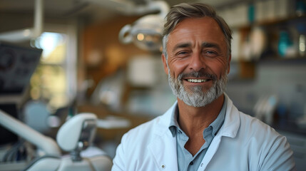 portrait of a professional male dentist