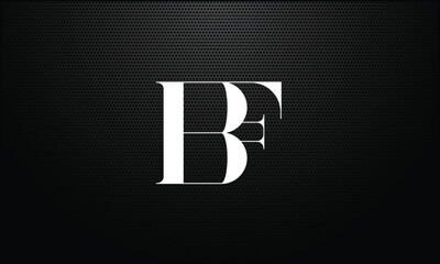 BF, FB, B, F, Abstract letters Logo monogram