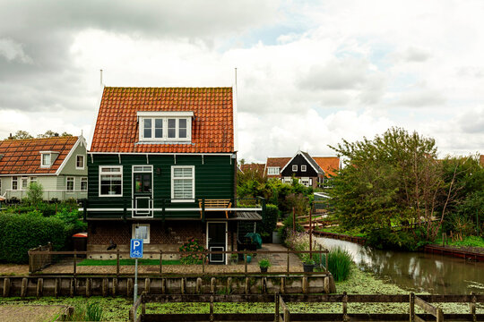 Traditional house un Dutch little town