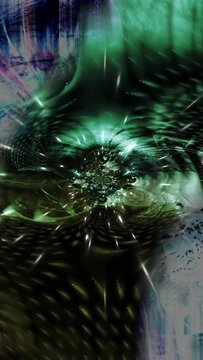 vertical animated eye - Abstract motion graphics  use for transition mask