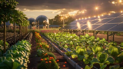 Agrivoltaics, a sustainable farming innovation, integrates solar panels with crops, allowing for simultaneous agricultural production and renewable energy generation on the same land.