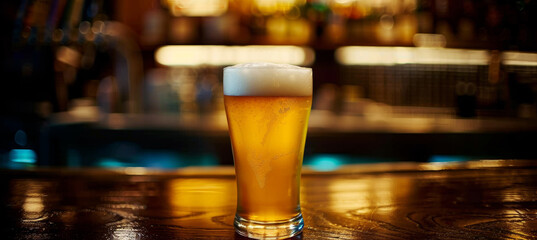 Golden Glow, Indulge in the Smoothness of Light Beer at the Pub