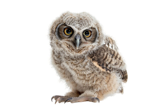 Charming Baby Owl Portrait