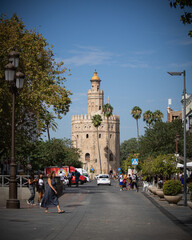 Naklejka premium Torre do Ouro, Sevilha