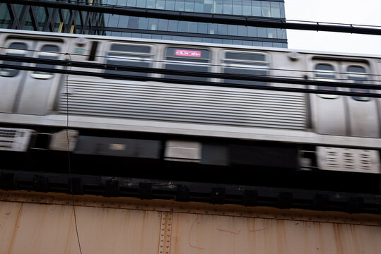 L train in Chicago