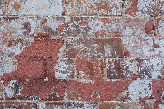 Fototapeta weather red brick wall