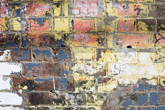 Fototapeta colourful graphic brick wall 