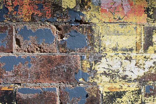 Fototapeta colourful graphic brick wall 