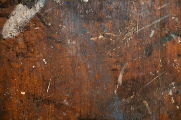rough painted texture on wood