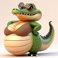 Fototapeta premium Sexy plus size animal model cartoon