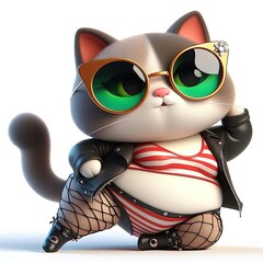 Sexy plus size animal model cartoon