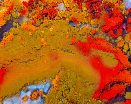 Colorful agate texture details macro