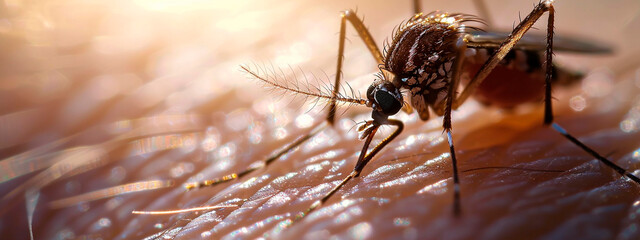 Mosquito bites skin close-up. Selective focus. - obrazy, fototapety, plakaty