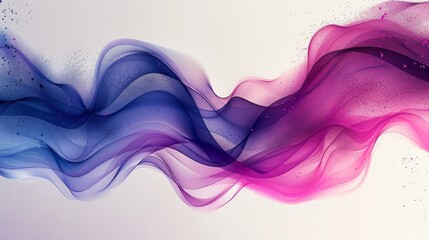 Abstract wave design in blue and purple shades with sparkling accents. Creative digital art with fluid waves and purple sparkles for backgrounds. Dynamic fluid abstract pattern in blue and violet hues